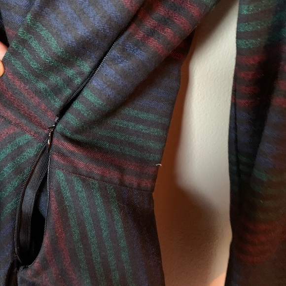 Vintage Wool Striped Dress - Picture 3 of 4